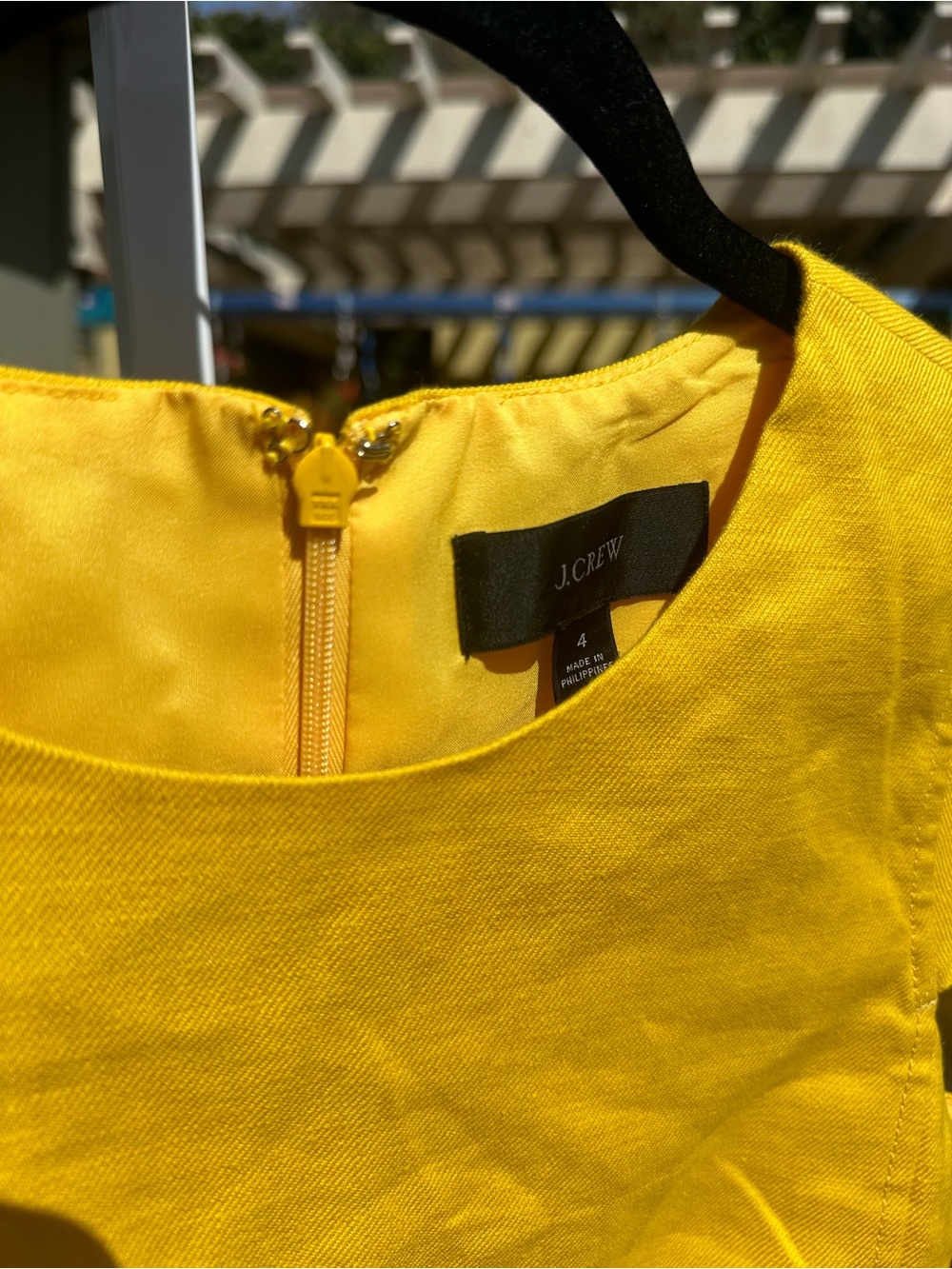 J. Crew Yellow Resume Cap Sleeve Sheath Dress - Picture 4 of 8